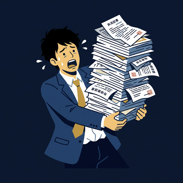 煩雑な契約確認作業の課題